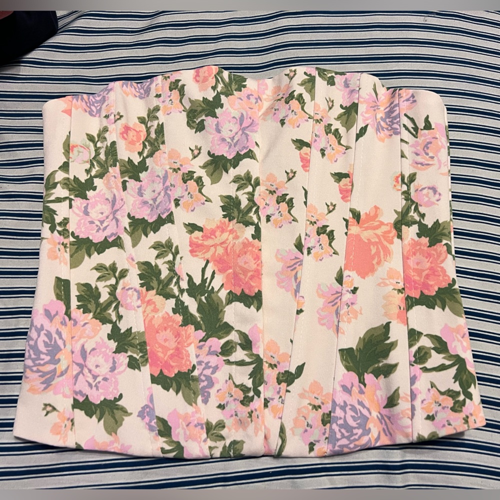 Floral Zara corset top